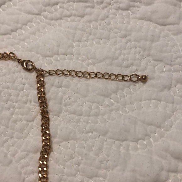 Coral and Gold Statement Necklace - Picture 4 of 4